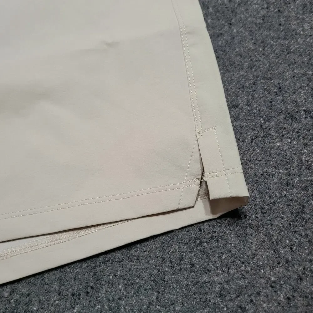 Public Rec Shorts Mens 42 Khaki Flex Casual Performance Stretch Elastic Waist 6